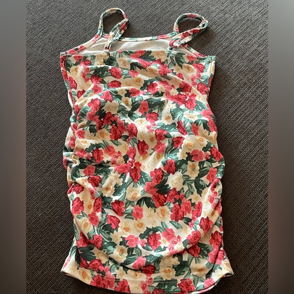 Floral Print Ruched Side Slip Dress 2Y Toddler - Picture 3 of 3